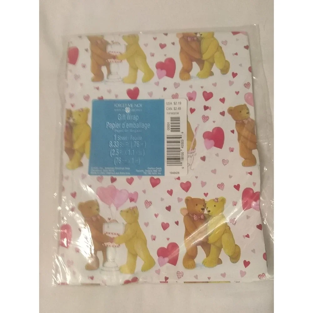 Vintage Wrapping Paper Gift Wrap Lot Of 4 NOS Assorted‎ Occasions READ